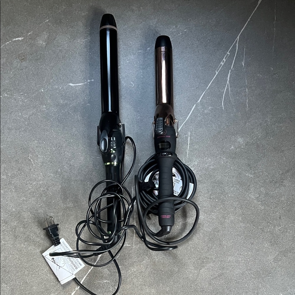 Black and Silver Curling Irons